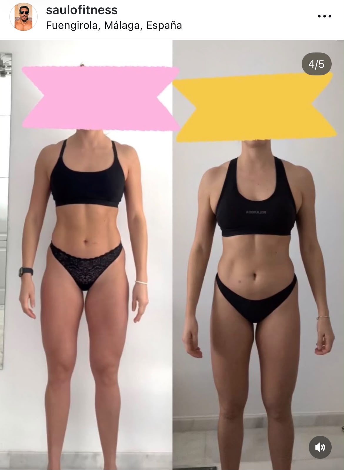Caso real de una alumna de Saulo Fitness vista de frente