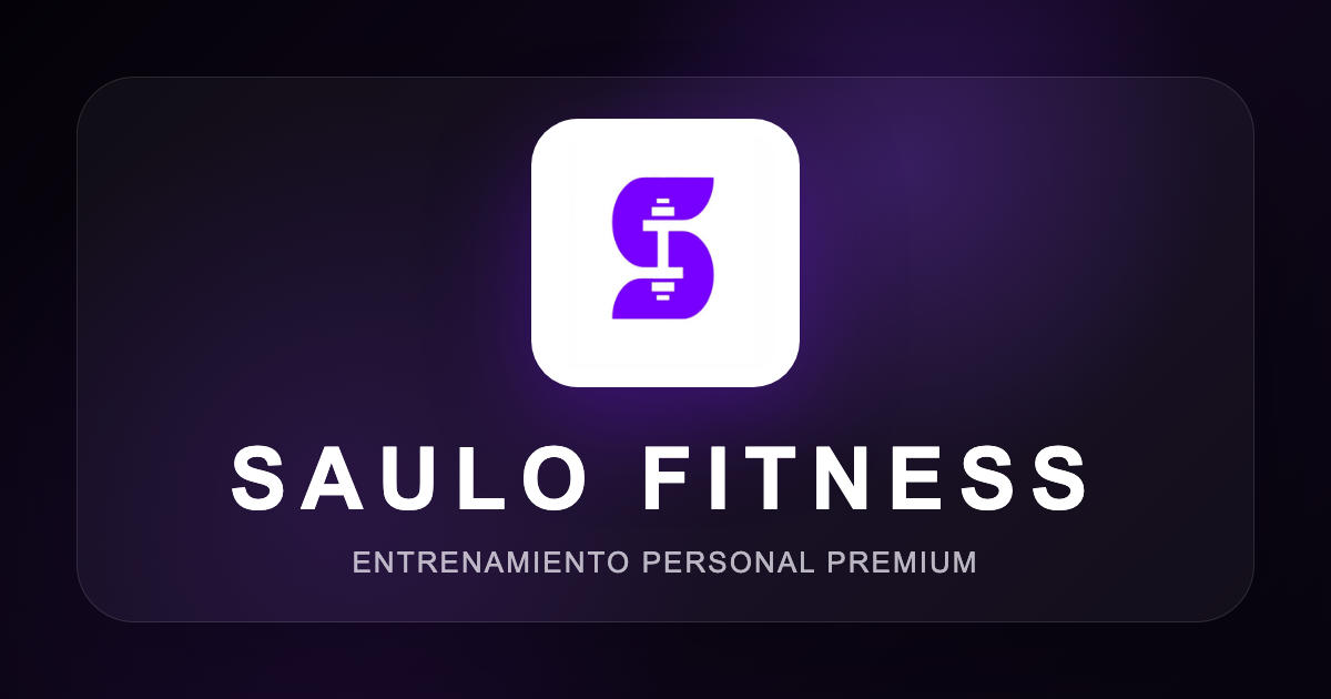 Saulo Fitness asesoramiento online con app y seguimiento